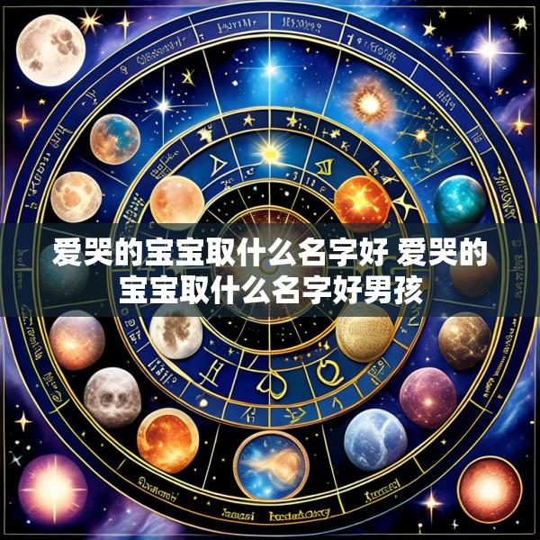 爱哭的宝宝取什么名字好 爱哭的宝宝取什么名字好男孩