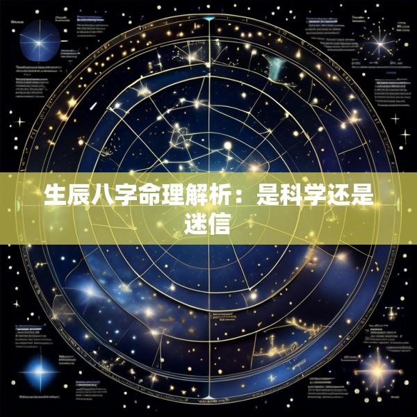 生辰八字命理解析：是科学还是迷信