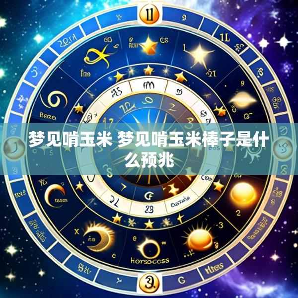 梦见啃玉米 梦见啃玉米棒子是什么预兆