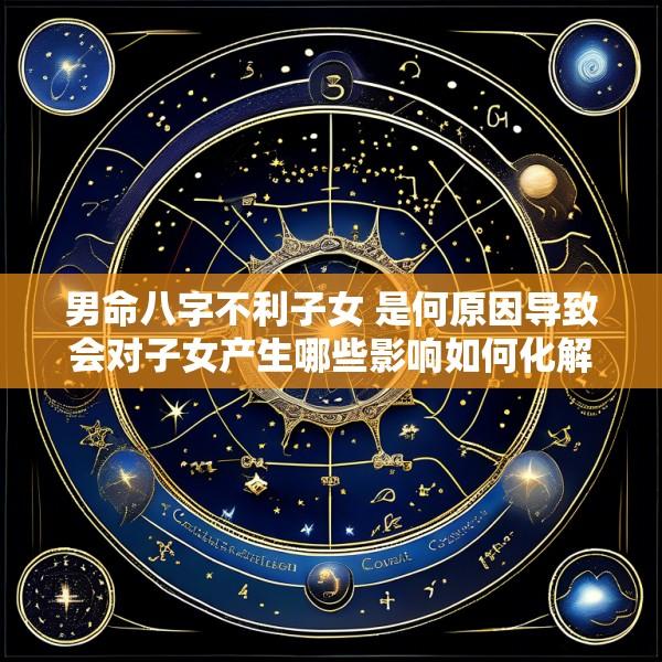 男命八字不利子女 是何原因导致会对子女产生哪些影响如何化解
