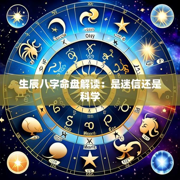 生辰八字命盘解读：是迷信还是科学