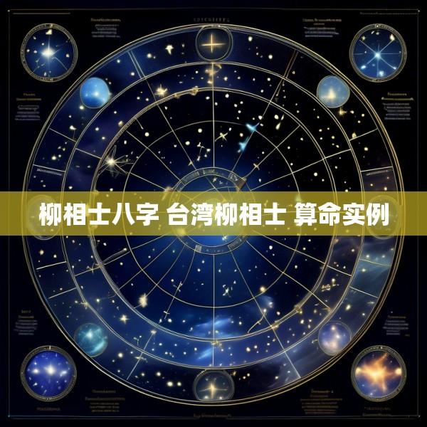柳相士八字 台湾柳相士 算命实例