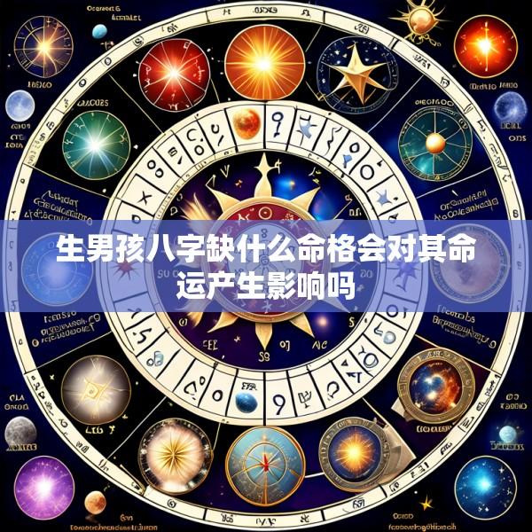 生男孩八字缺什么命格会对其命运产生影响吗