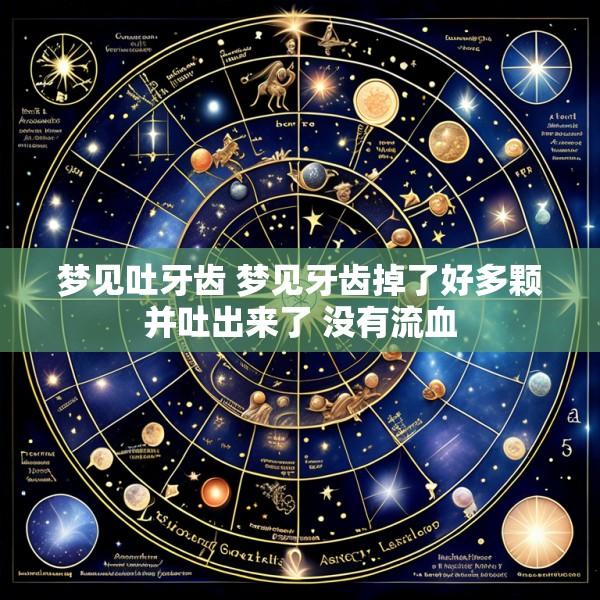 梦见吐牙齿 梦见牙齿掉了好多颗并吐出来了 没有流血