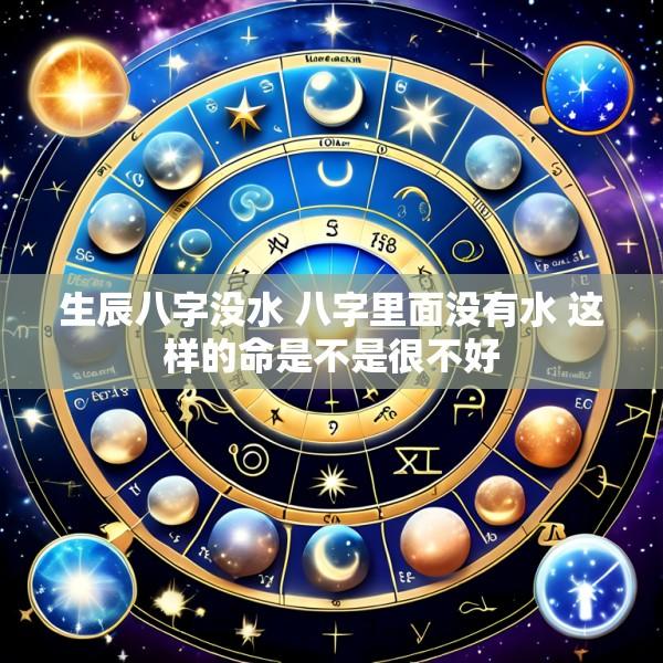 生辰八字没水 八字里面没有水 这样的命是不是很不好