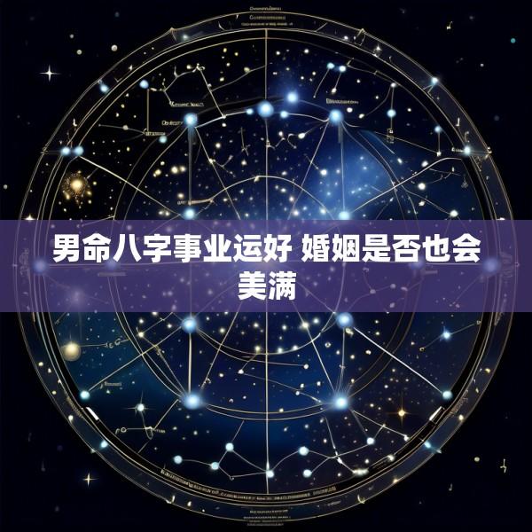 男命八字事业运好 婚姻是否也会美满