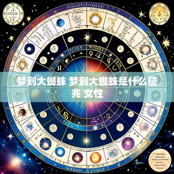 梦到大蜘蛛 梦到大蜘蛛是什么征兆 女性