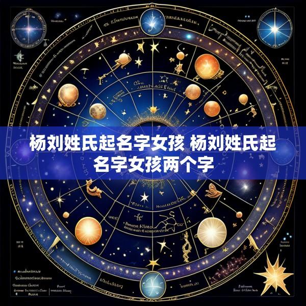 杨刘姓氏起名字女孩 杨刘姓氏起名字女孩两个字