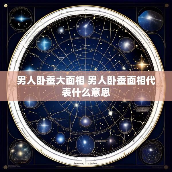 男人卧蚕大面相 男人卧蚕面相代表什么意思