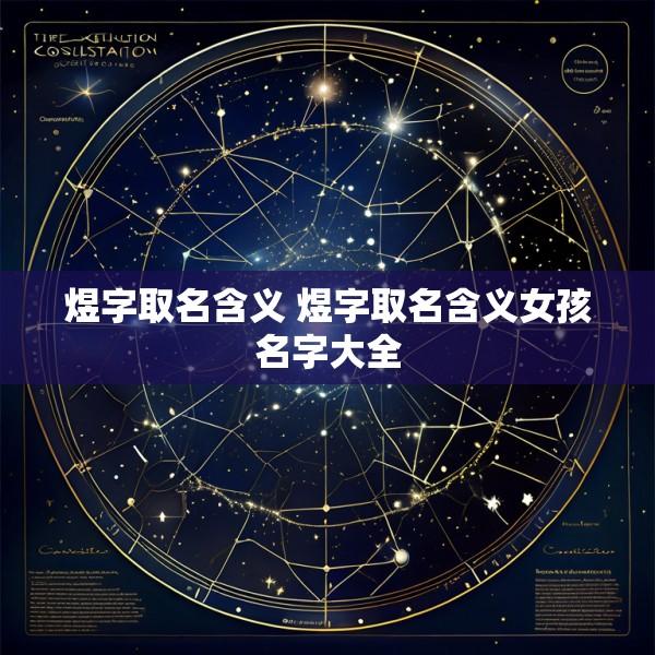 煜字取名含义 煜字取名含义女孩名字大全
