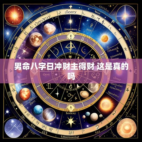 男命八字日冲财主得财 这是真的吗
