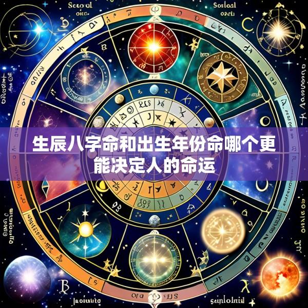 生辰八字命和出生年份命哪个更能决定人的命运