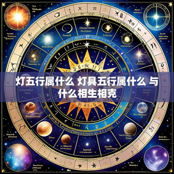 灯五行属什么 灯具五行属什么 与什么相生相克