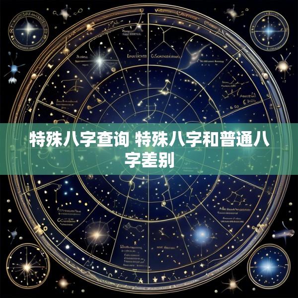 特殊八字查询 特殊八字和普通八字差别
