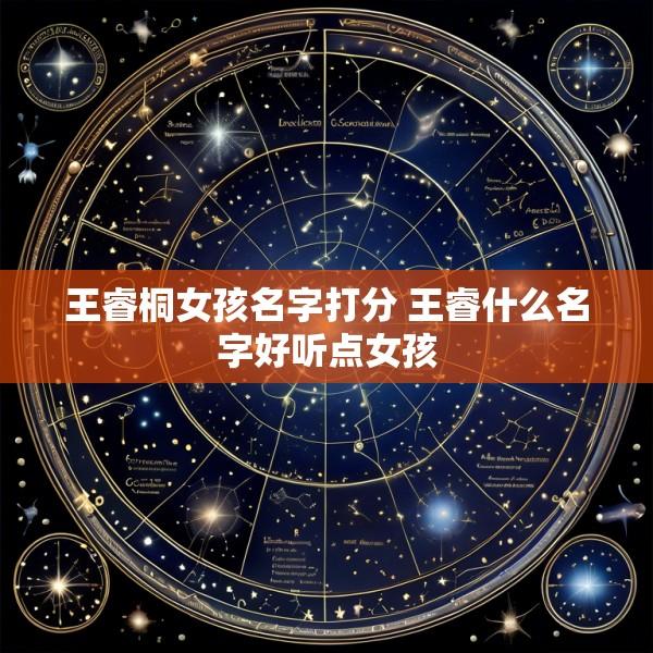 王睿桐女孩名字打分 王睿什么名字好听点女孩