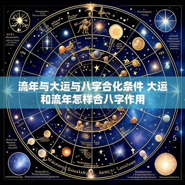 流年与大运与八字合化条件 大运和流年怎样合八字作用