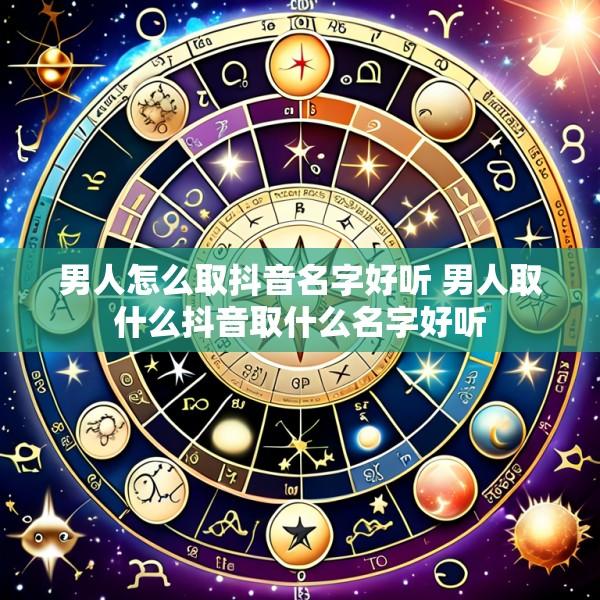 男人怎么取抖音名字好听 男人取什么抖音取什么名字好听
