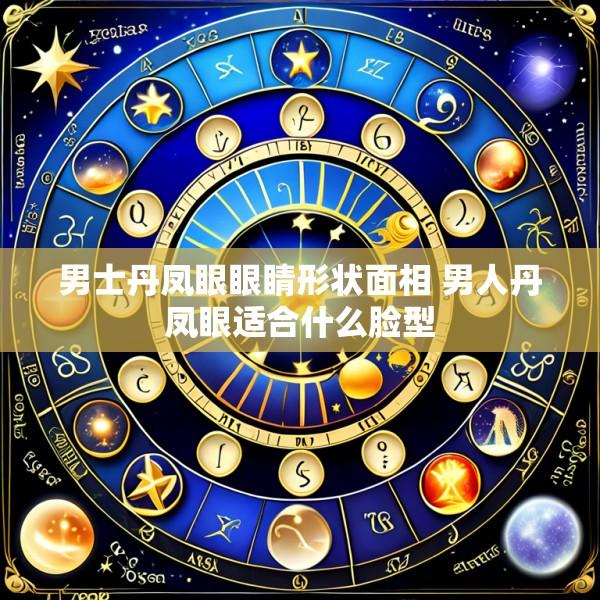 男士丹凤眼眼睛形状面相 男人丹凤眼适合什么脸型