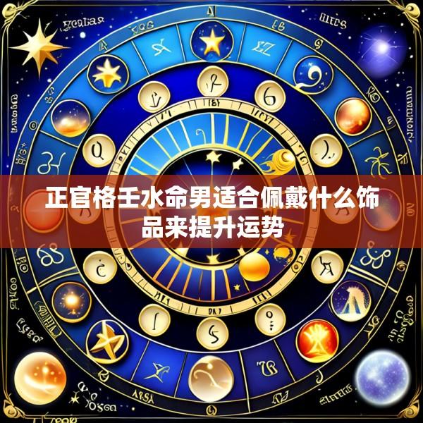 正官格壬水命男适合佩戴什么饰品来提升运势