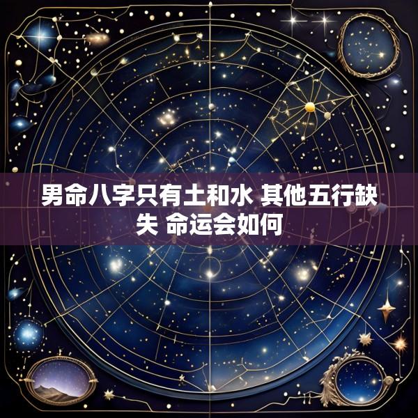男命八字只有土和水 其他五行缺失 命运会如何