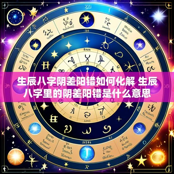 生辰八字阴差阳错如何化解 生辰八字里的阴差阳错是什么意思