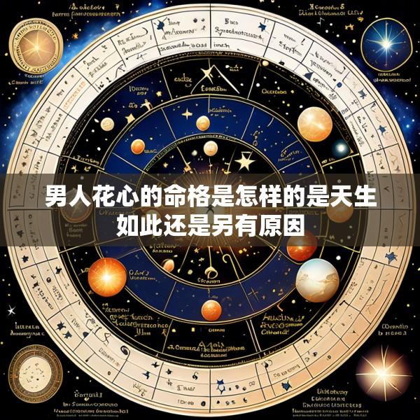 男人花心的命格是怎样的是天生如此还是另有原因