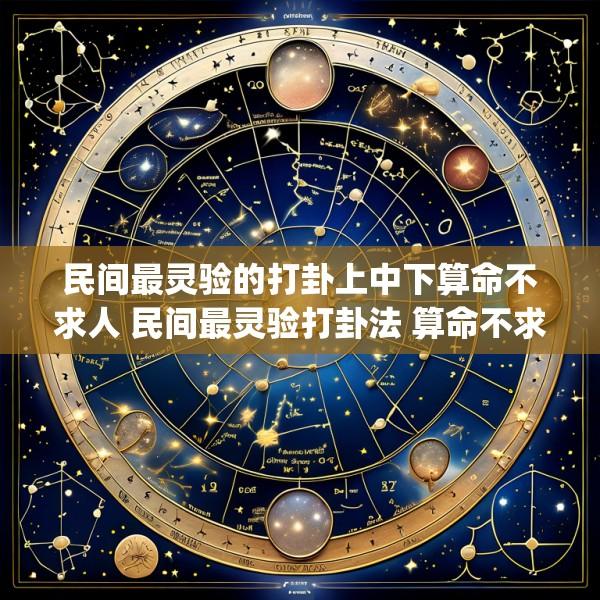 民间最灵验的打卦上中下算命不求人 民间最灵验打卦法 算命不求人(下)