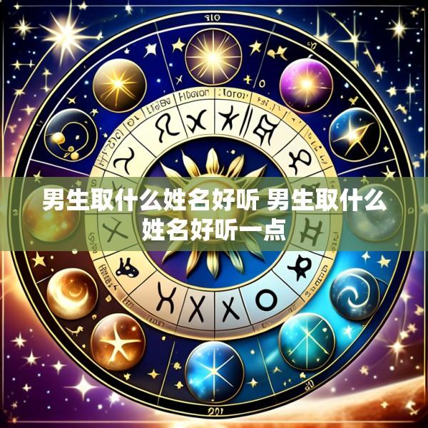 男生取什么姓名好听 男生取什么姓名好听一点