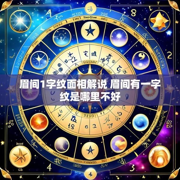 眉间1字纹面相解说 眉间有一字纹是哪里不好