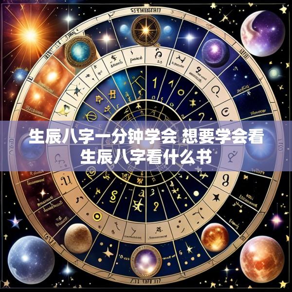 生辰八字一分钟学会 想要学会看生辰八字看什么书