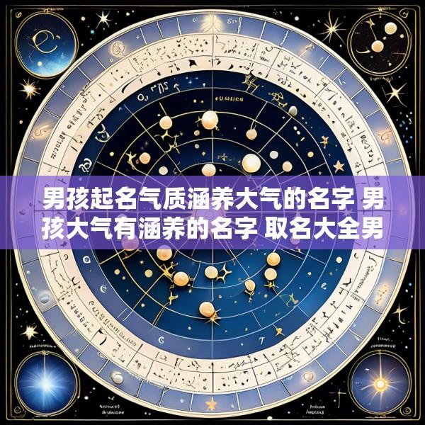 男孩起名气质涵养大气的名字 男孩大气有涵养的名字 取名大全男孩霸气