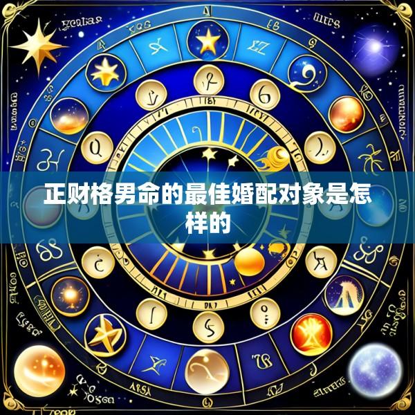 正财格男命的最佳婚配对象是怎样的