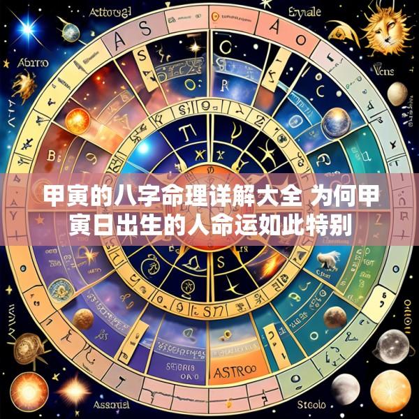 甲寅的八字命理详解大全 为何甲寅日出生的人命运如此特别