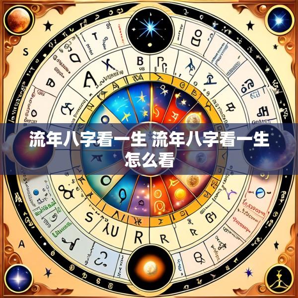 流年八字看一生 流年八字看一生怎么看