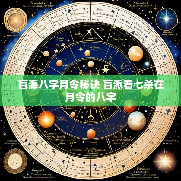 盲派八字月令秘诀 盲派看七杀在月令的八字