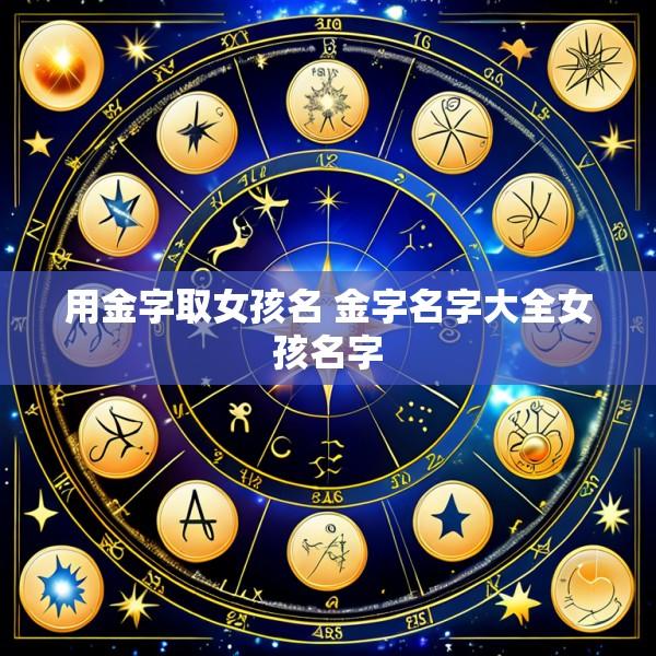 用金字取女孩名 金字名字大全女孩名字