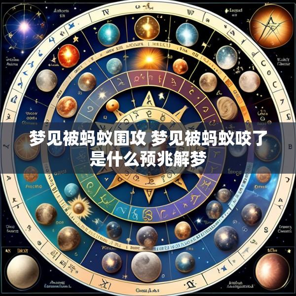 梦见被蚂蚁围攻 梦见被蚂蚁咬了是什么预兆解梦