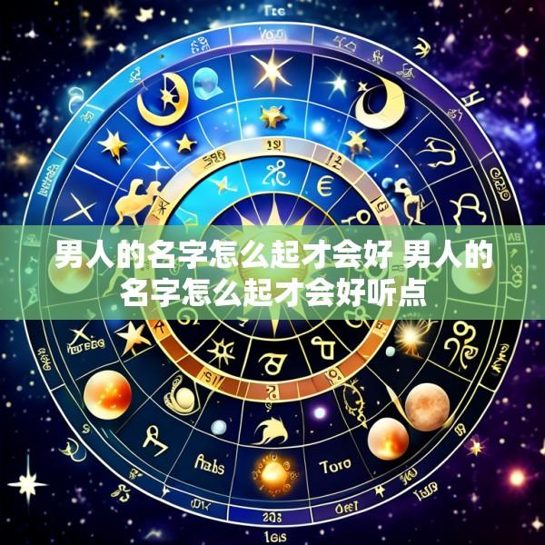 男人的名字怎么起才会好 男人的名字怎么起才会好听点