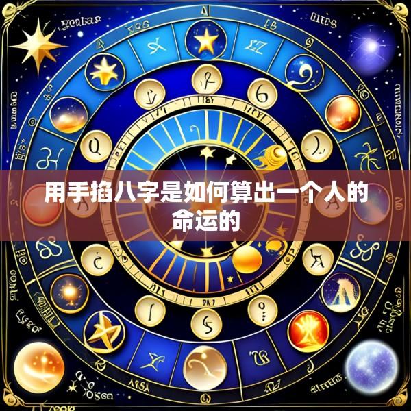 用手掐八字是如何算出一个人的命运的