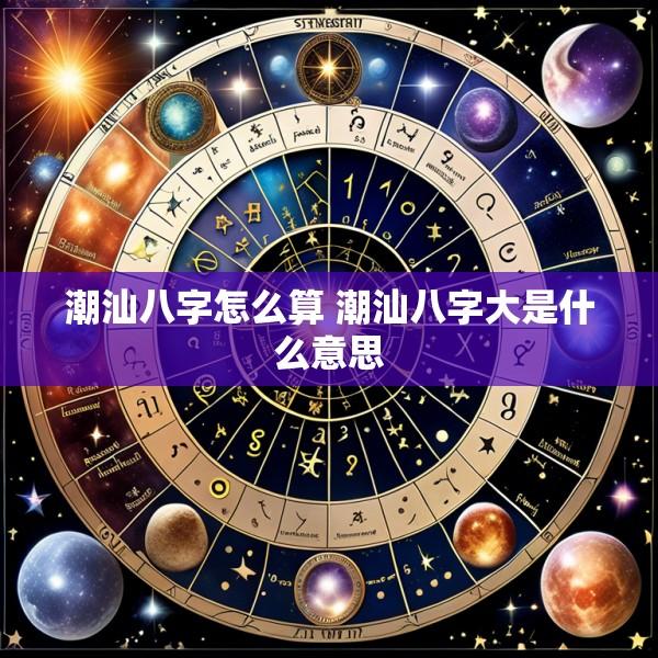 潮汕八字怎么算 潮汕八字大是什么意思