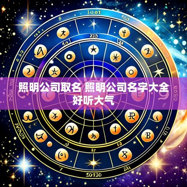 照明公司取名 照明公司名字大全好听大气