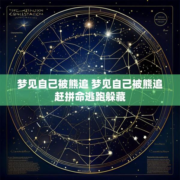 梦见自己被熊追 梦见自己被熊追赶拼命逃跑躲藏