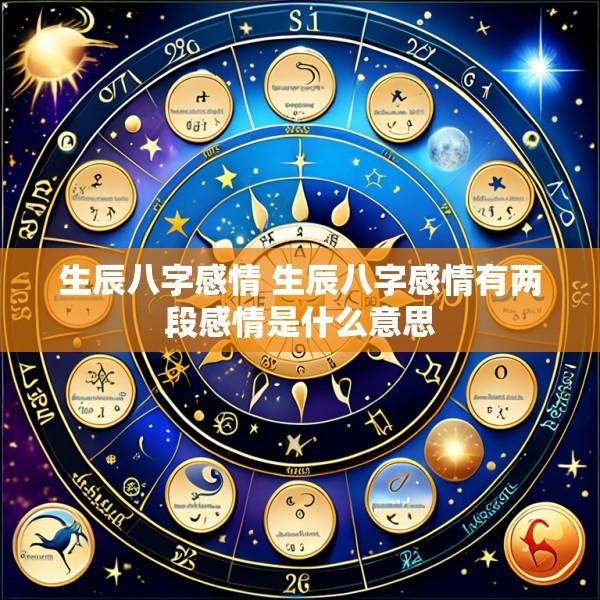 生辰八字感情 生辰八字感情有两段感情是什么意思