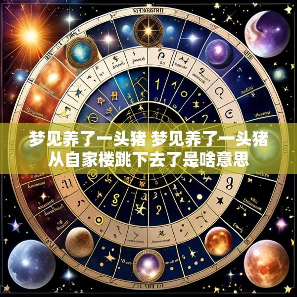 梦见养了一头猪 梦见养了一头猪从自家楼跳下去了是啥意思