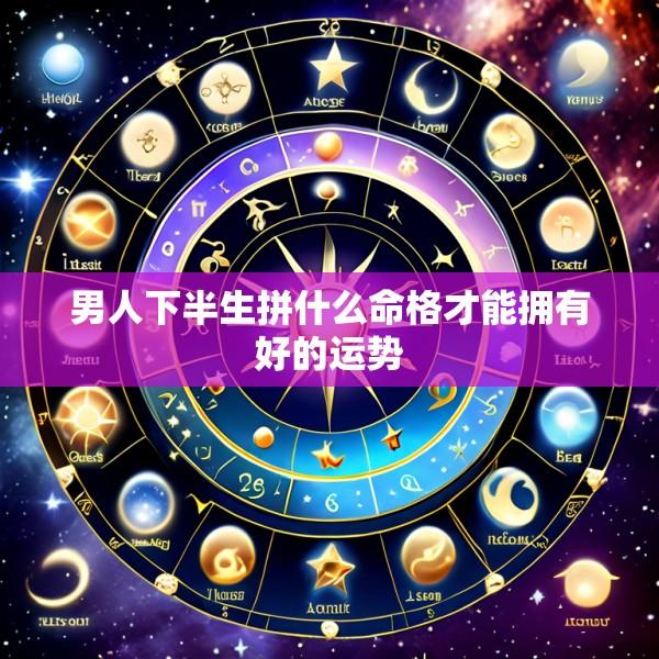 男人下半生拼什么命格才能拥有好的运势