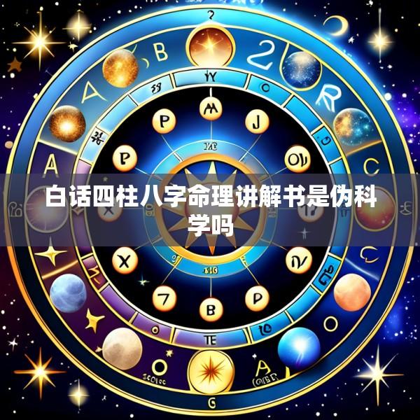 白话四柱八字命理讲解书是伪科学吗