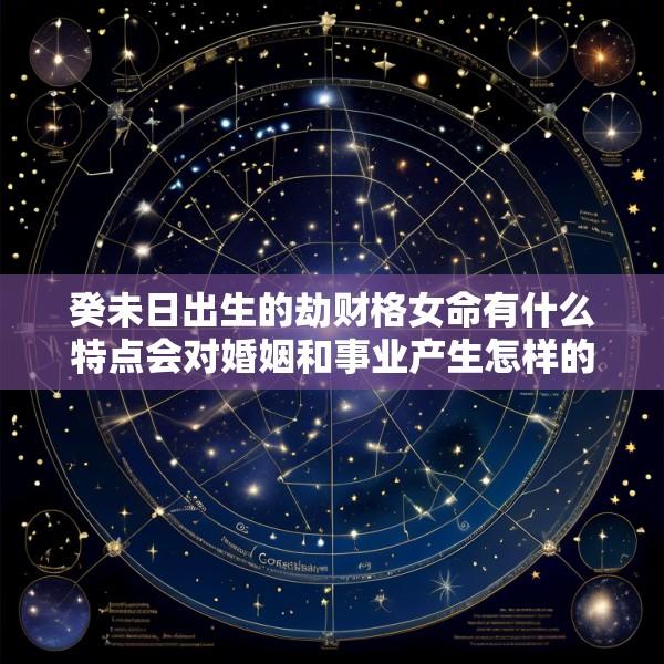 癸未日出生的劫财格女命有什么特点会对婚姻和事业产生怎样的影响