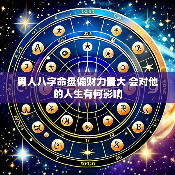 男人八字命盘偏财力量大 会对他的人生有何影响