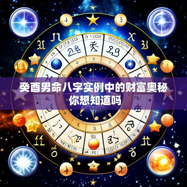 癸酉男命八字实例中的财富奥秘 你想知道吗