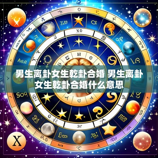 男生离卦女生乾卦合婚 男生离卦女生乾卦合婚什么意思